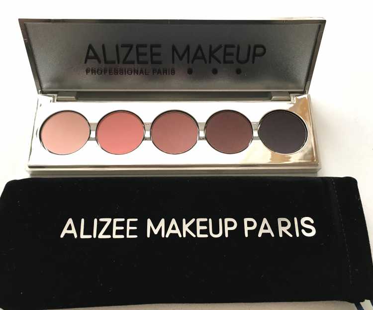 CHERRY palette ALIZEE MAKE-UP matte finish, peach-burgundy-brown